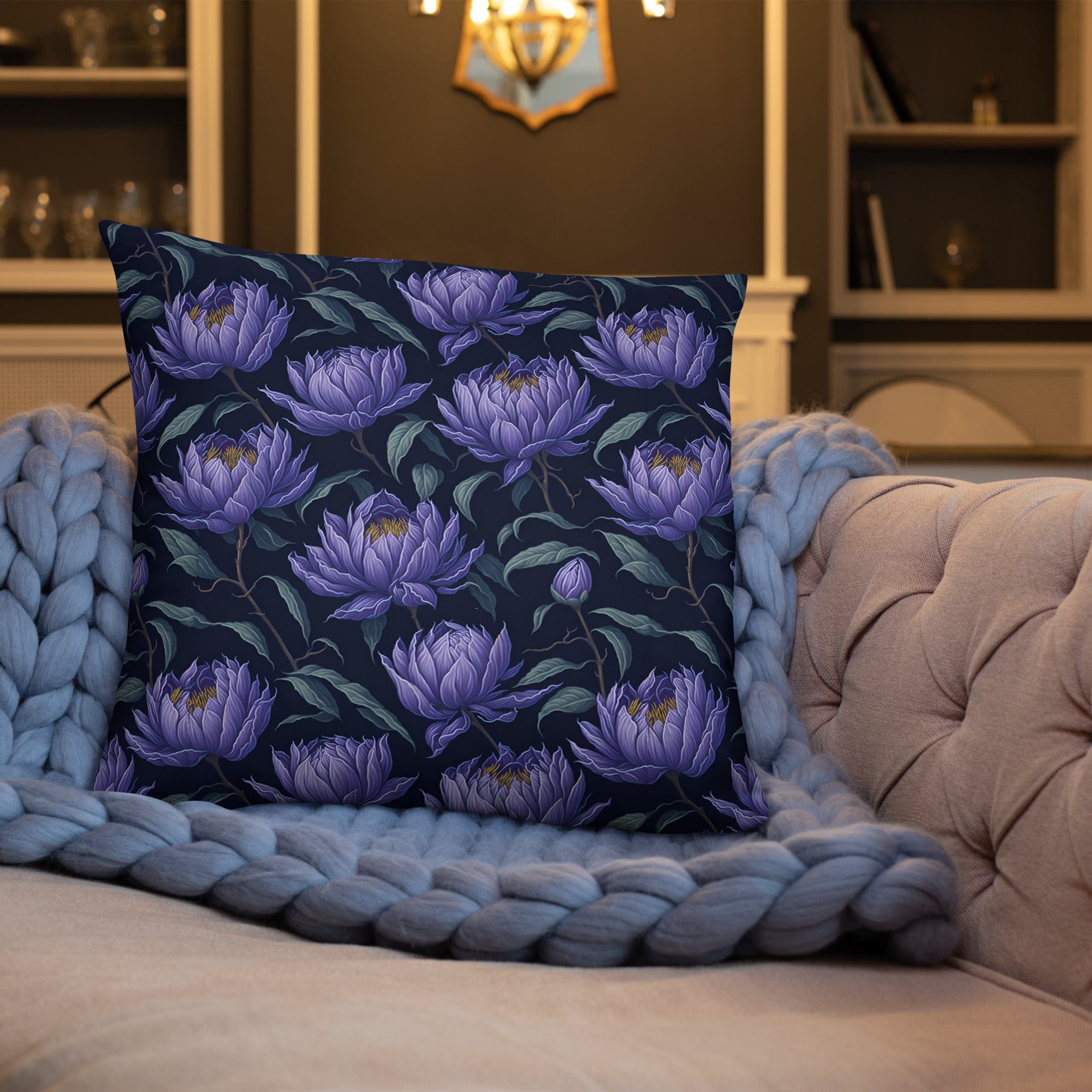 Magnolia Flower Pillow