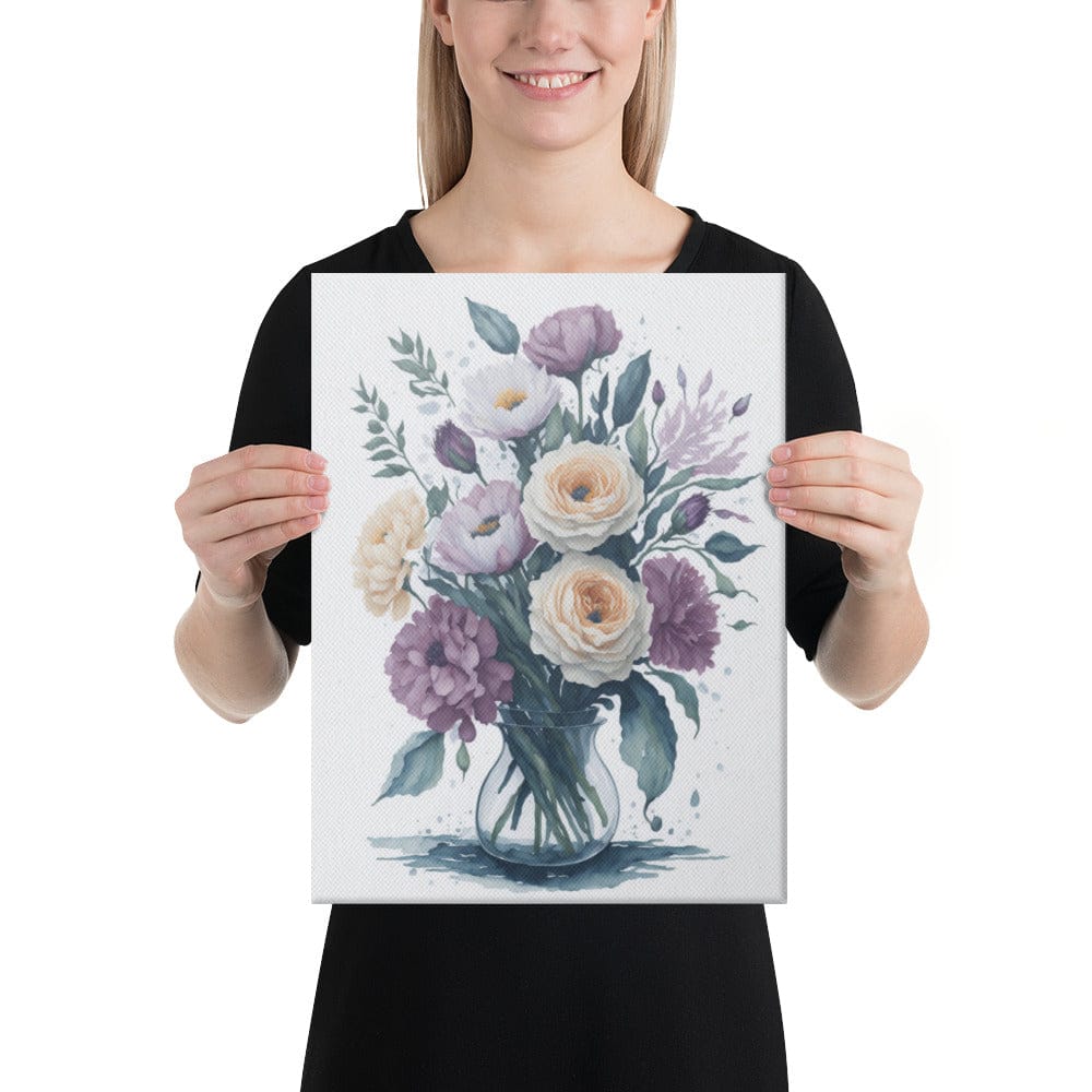 Flowers in Vase - Canvas Art
