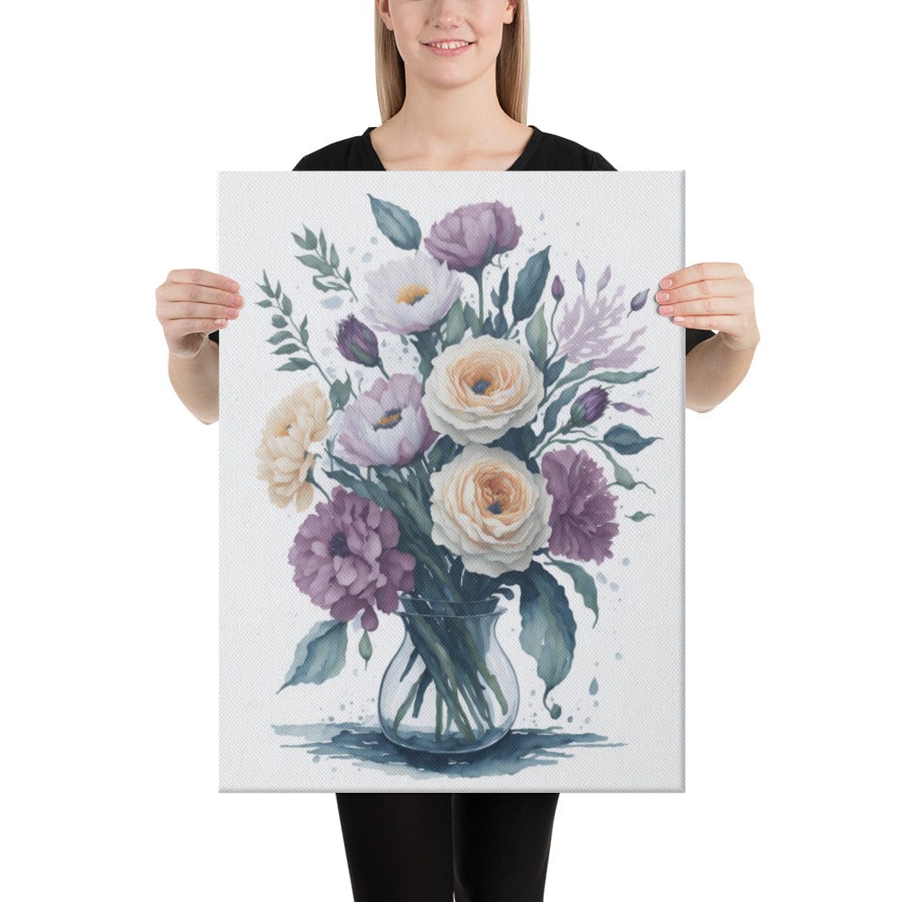 Flowers in Vase - Canvas Art