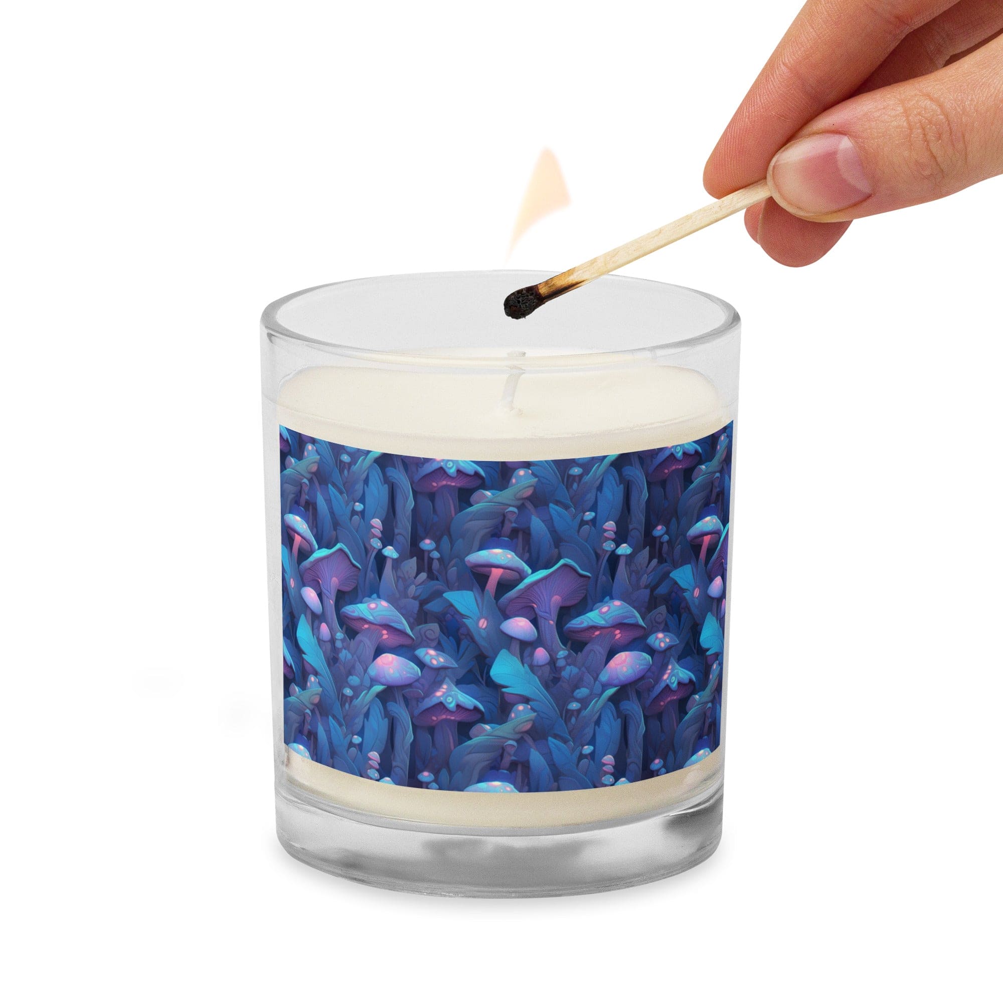 Mushroom Pattern - Soy Wax Candle