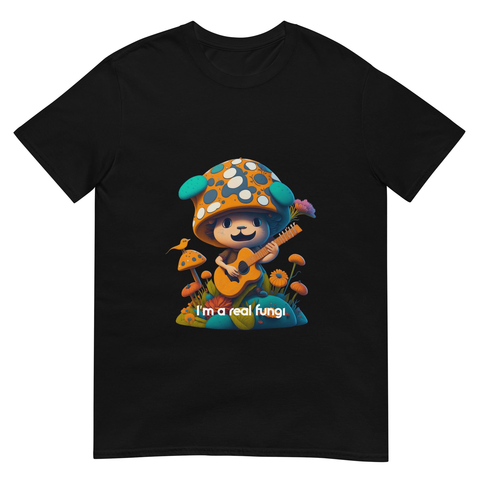 Mushroom Guy Playing Guitar - Short-Sleeve Unisex T-Shirt