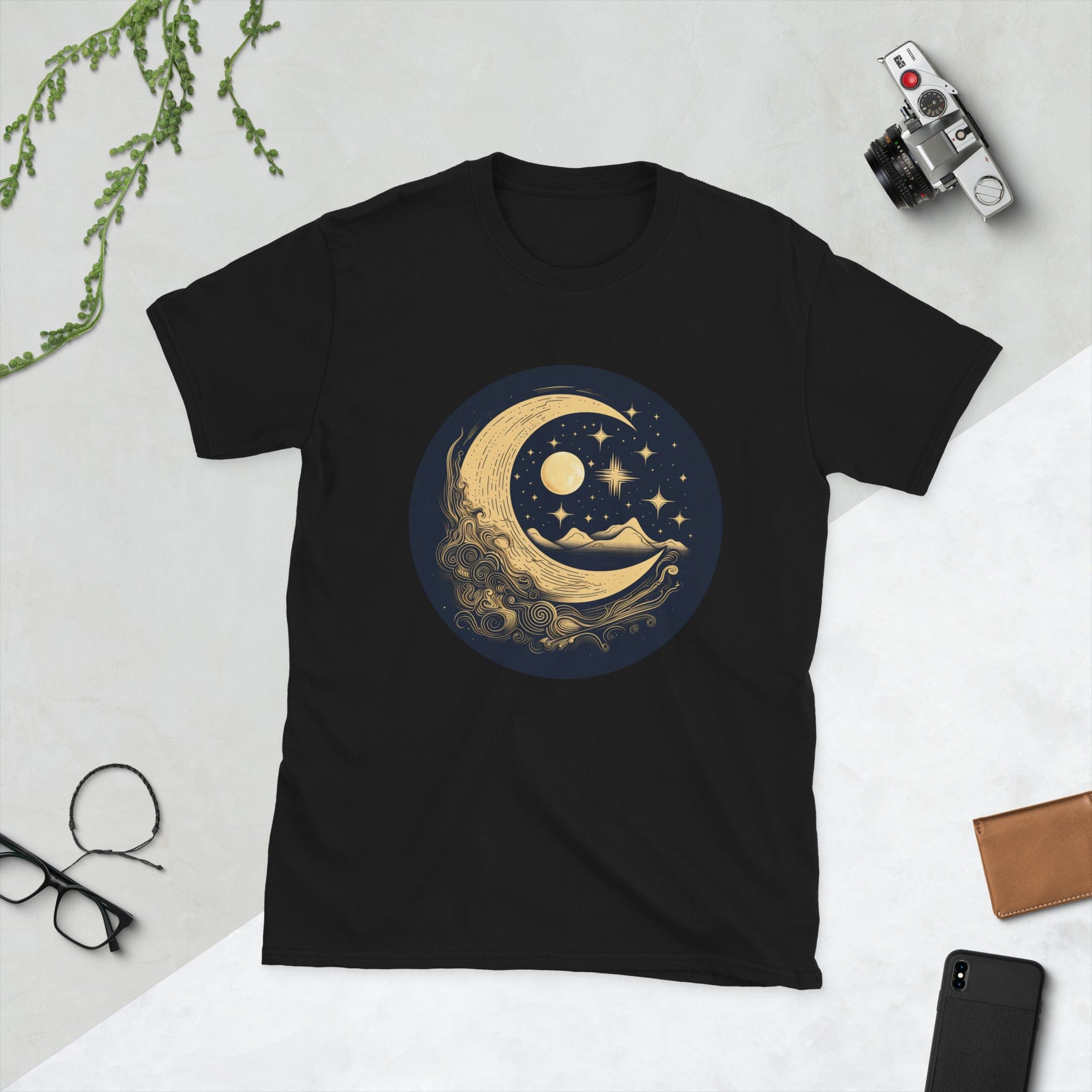 Moon and Stars - Short-Sleeve Unisex T-Shirt