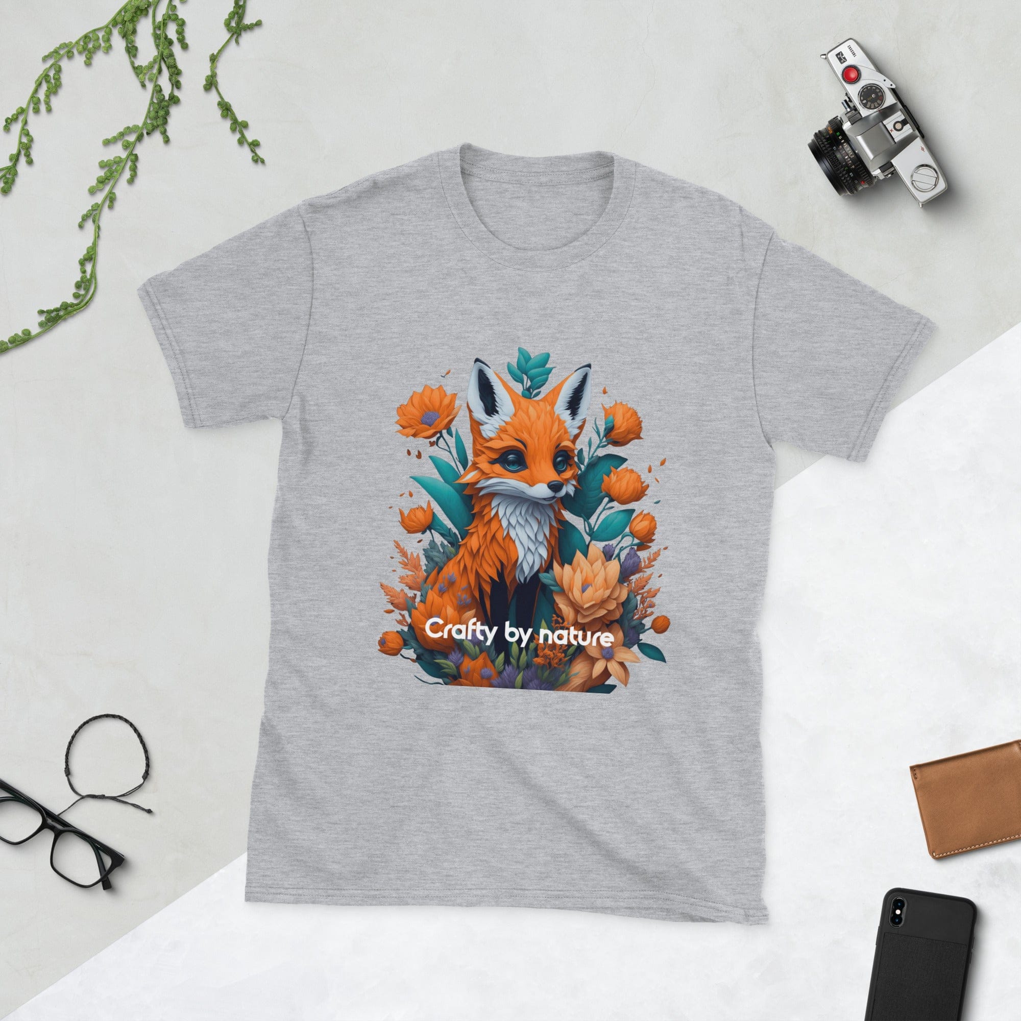 Flora Fox - Crafty by Nature - Short-Sleeve Unisex T-Shirt