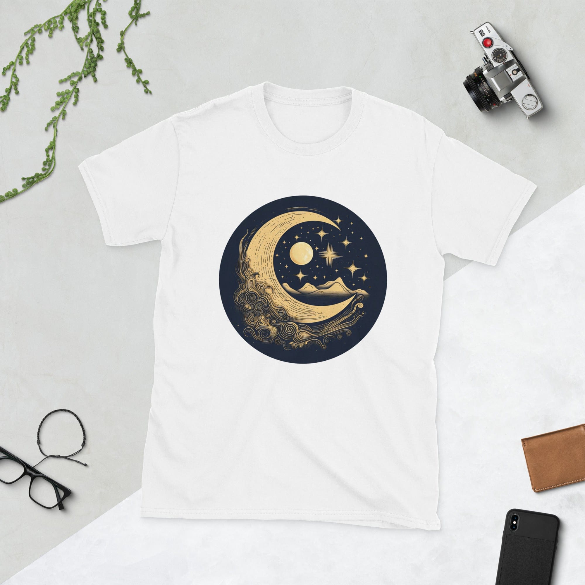 Moon and Stars - Short-Sleeve Unisex T-Shirt